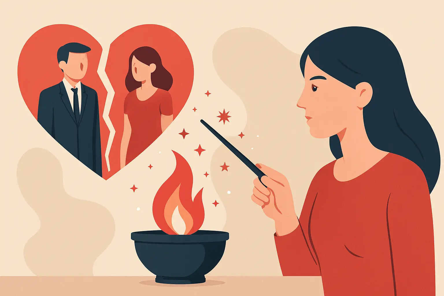 Lire la suite à propos de l’article Magie rouge: séparer son homme de sa maîtresse